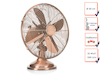 Retro-Tischventilator kupferfarbig 3 Leistungsstufen Ø 30cm Tragegriff Retro-Tischventilator kupferfarbig 3 Leistungsstufen Ø 30cm Tragegriff