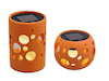 2er-Set Solar LED-Tischeuchten GENOVA, Höhe 14 +10 cm, Keramik terracotta, IP44 2er-Set Solar LED-Tischeuchten GENOVA, Höhe 14 +10 cm, Keramik terracotta, IP44