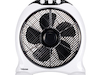 Box Ventilator mit 3 Stufen, oszillierend, Timerfunktion, 50 Watt, 1250 U/m Box Ventilator mit 3 Stufen, oszillierend, Timerfunktion, 50 Watt, 1250 U/m