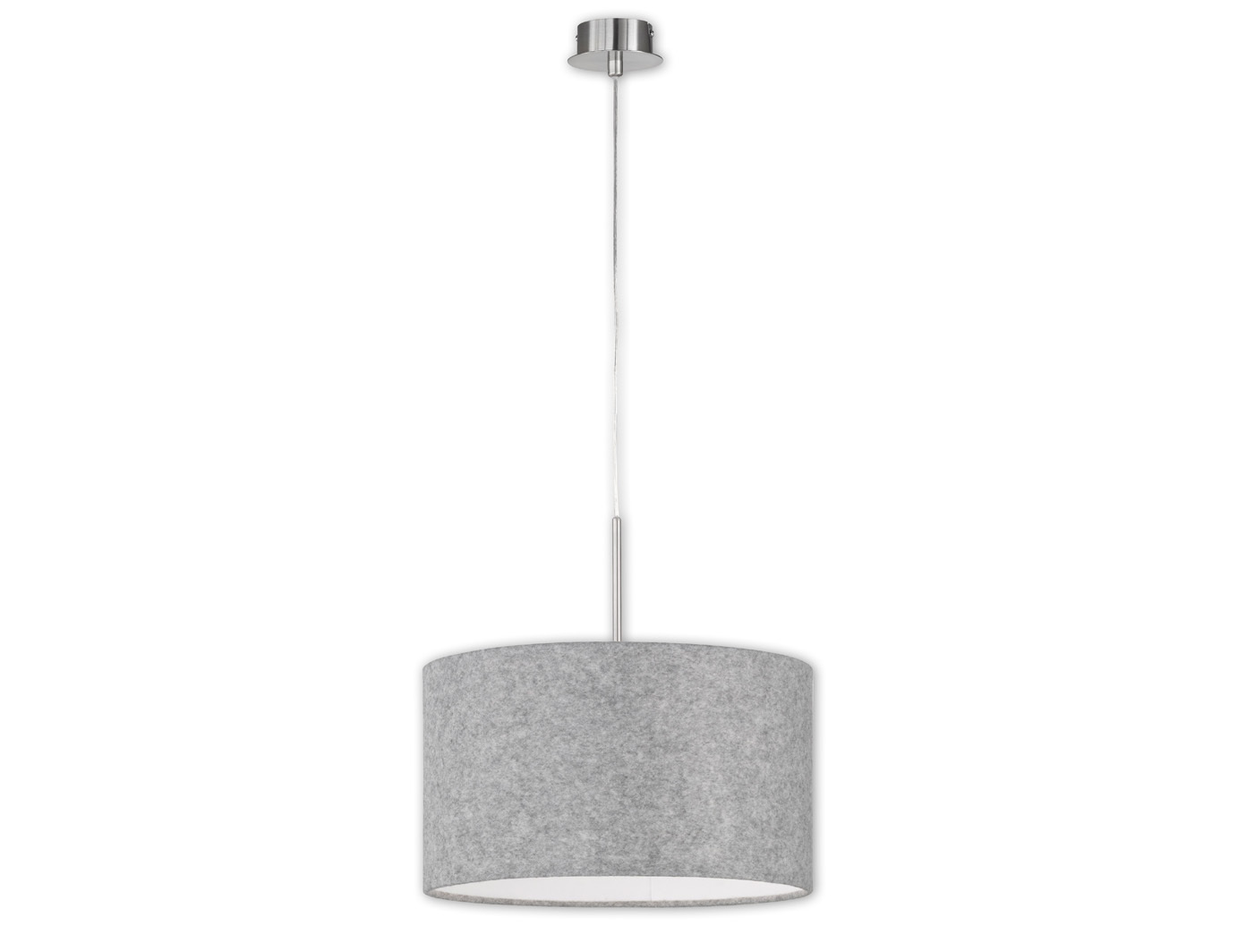 Moderne Pendelleuchte LED Schirm Filz grau Ø 40cm blendfrei Pendel ... Moderne Pendelleuchte LED Schirm Filz grau Ø 40cm blendfrei Pendel ...