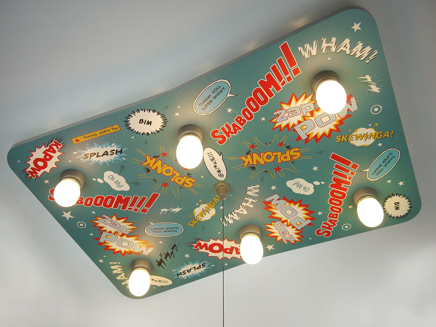 Plafoniere Per Bambini : Plafoniera led per bambini comic con interruttore