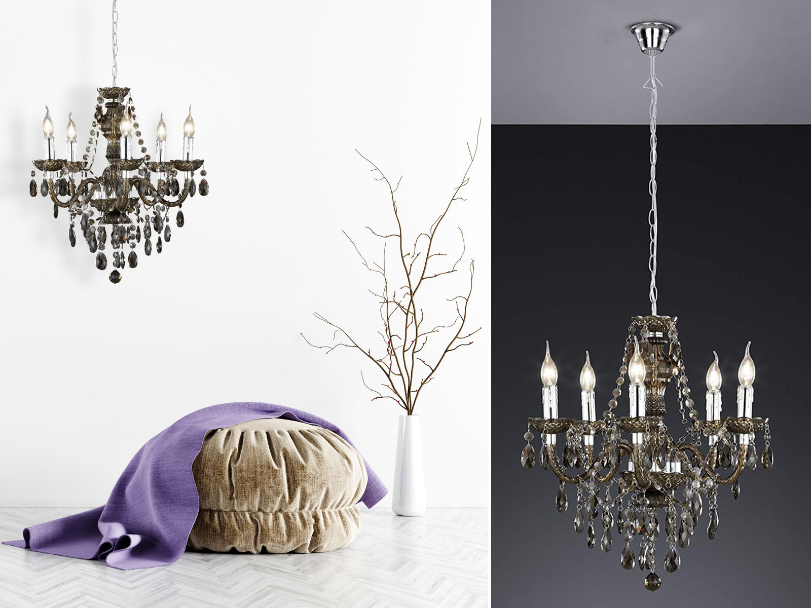 Esszimmer Lampen hängend Kristallleuchter kleine & große