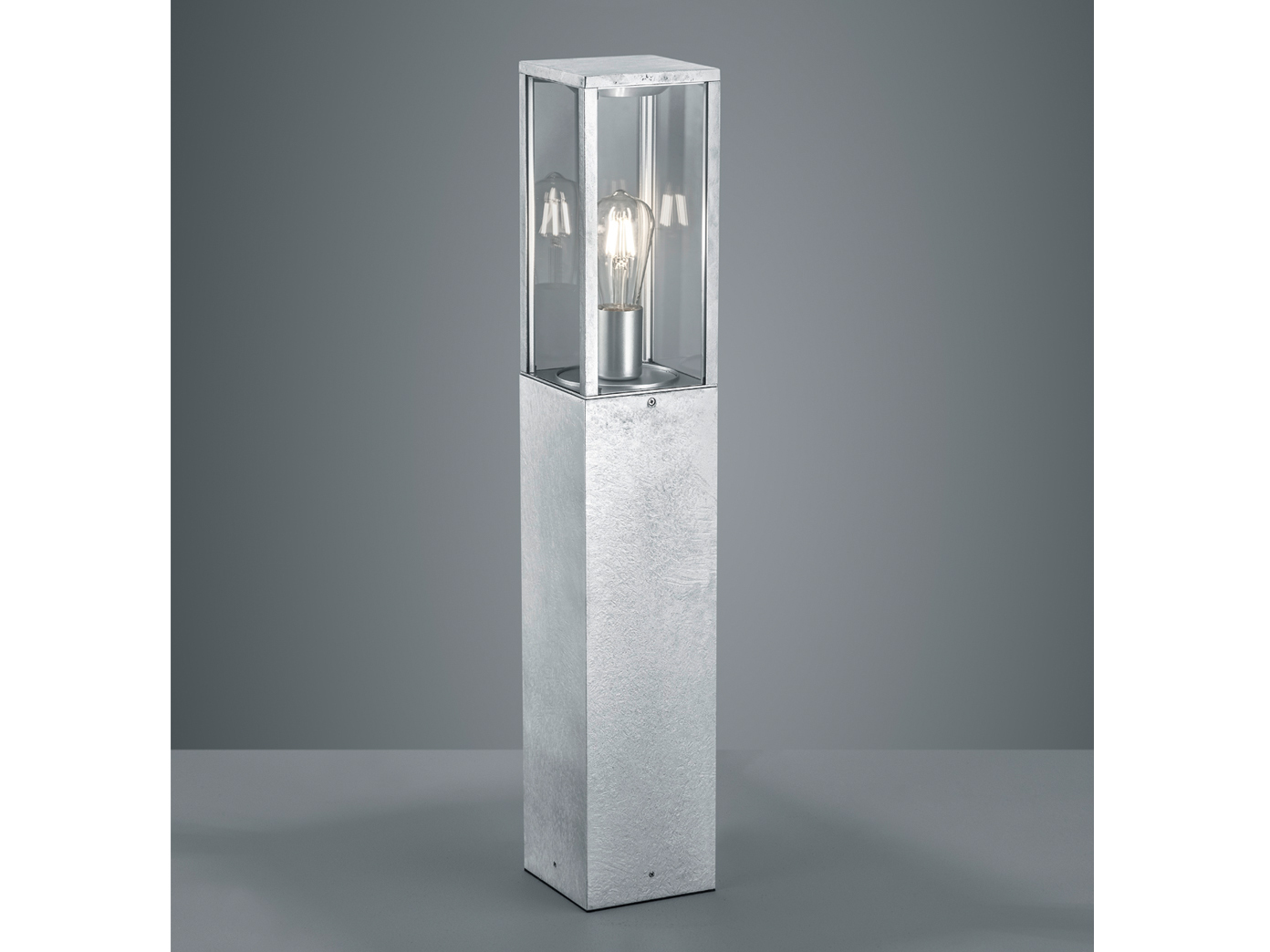Außenlampen Silber eckig für Terrrassenlampen Weglampen Außenleuchten