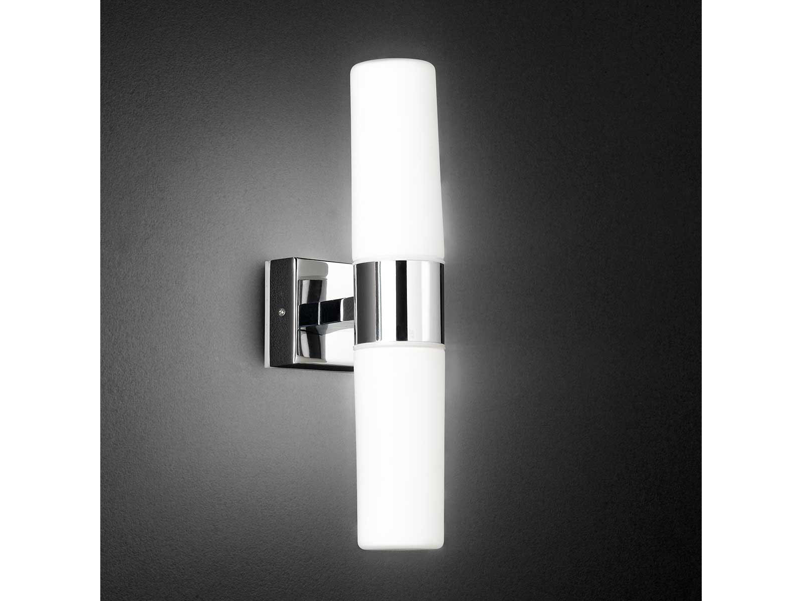 LED Wandlampe fürs Bad, Chrom / Glas weiß, Wofi-Leuchten | eBay LED Wandlampe fürs Bad, Chrom / Glas weiß, Wofi-Leuchten | eBay