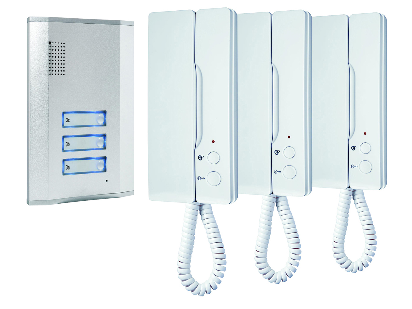 Türsprechanlage für 3 Familienhaus mit Türöffner, Gegensprechanlage Haustür eBay