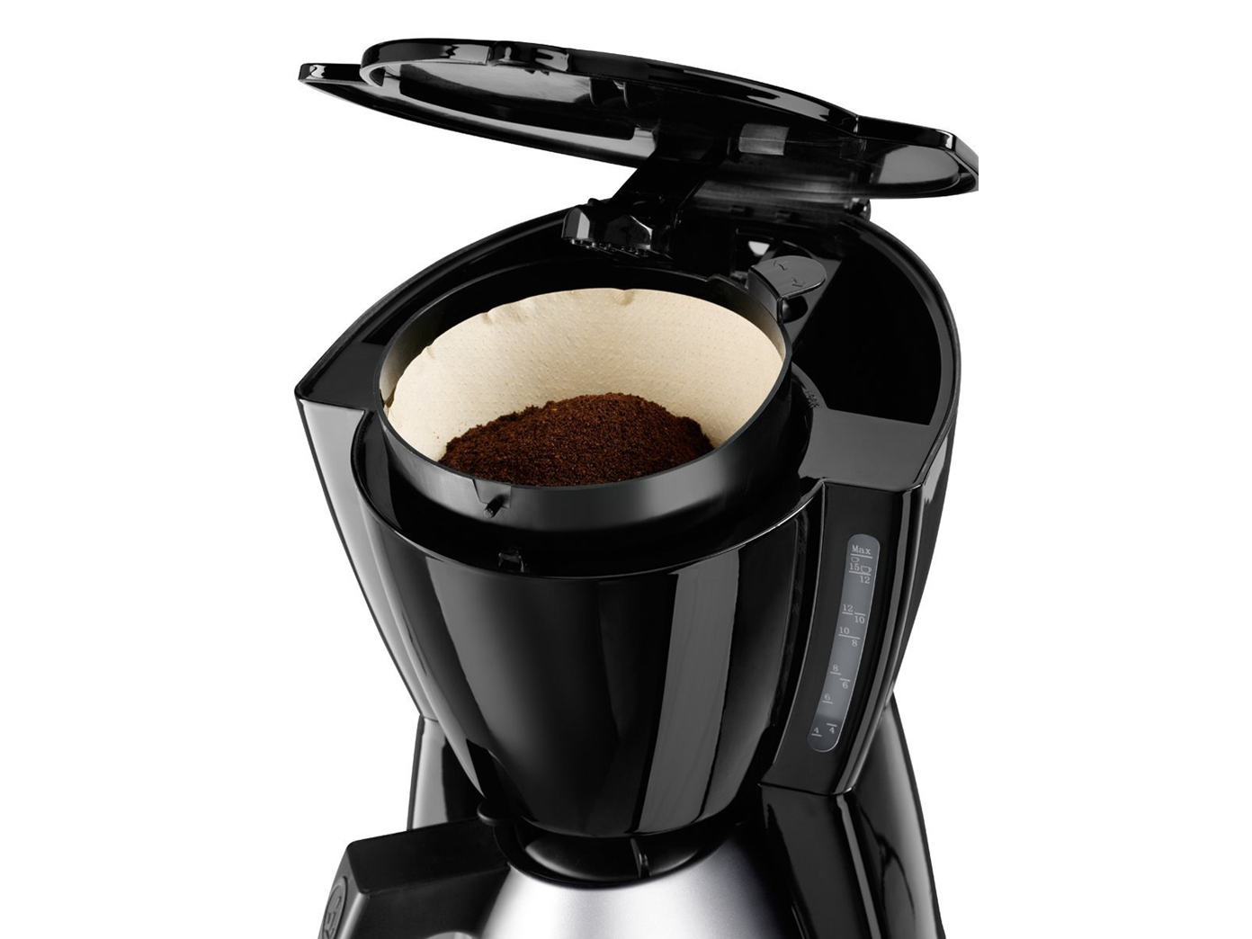 DESIGN Kaffeemaschine mit Glaskanne 1012 Tassen Filterkaffee